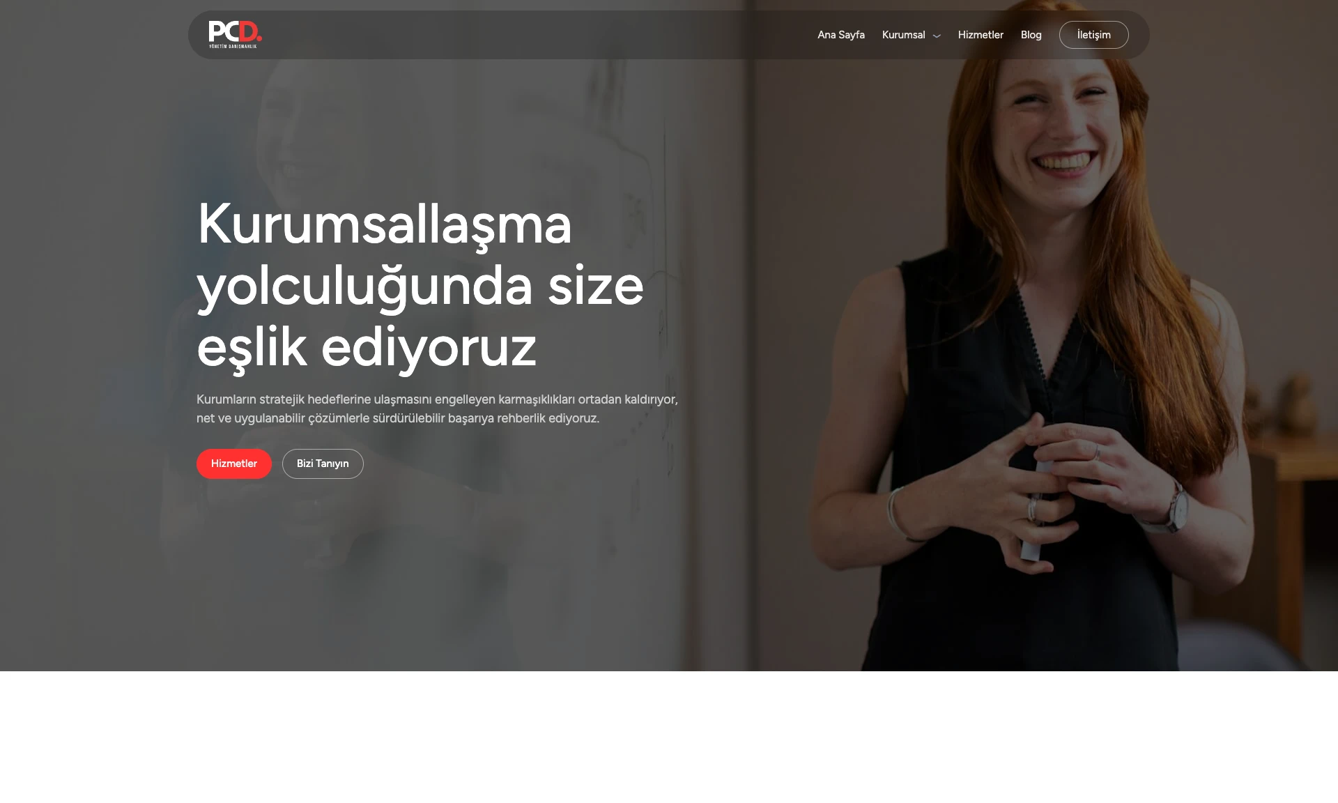 PCD sitesinin ana sayfası