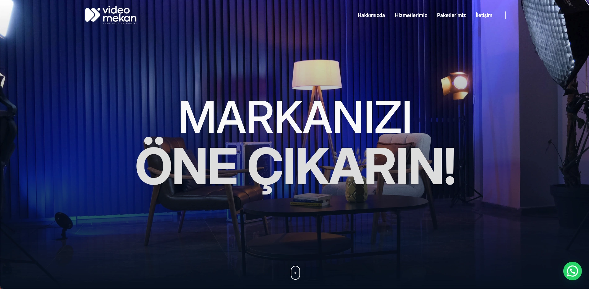 Videomekan sitesinin ana sayfası